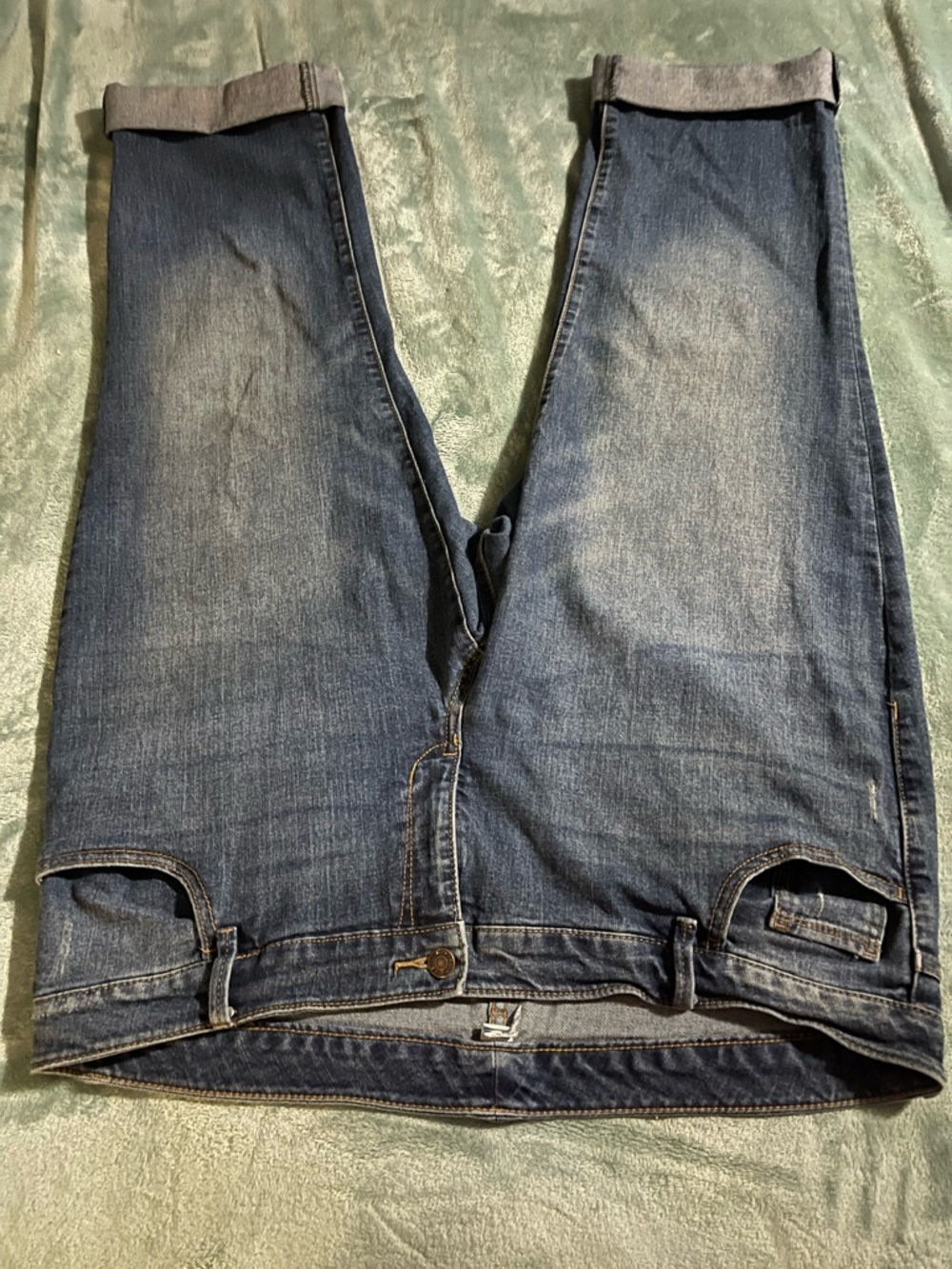 Old Navy Women's Ankle-Length Dark Blue Denim Jeans